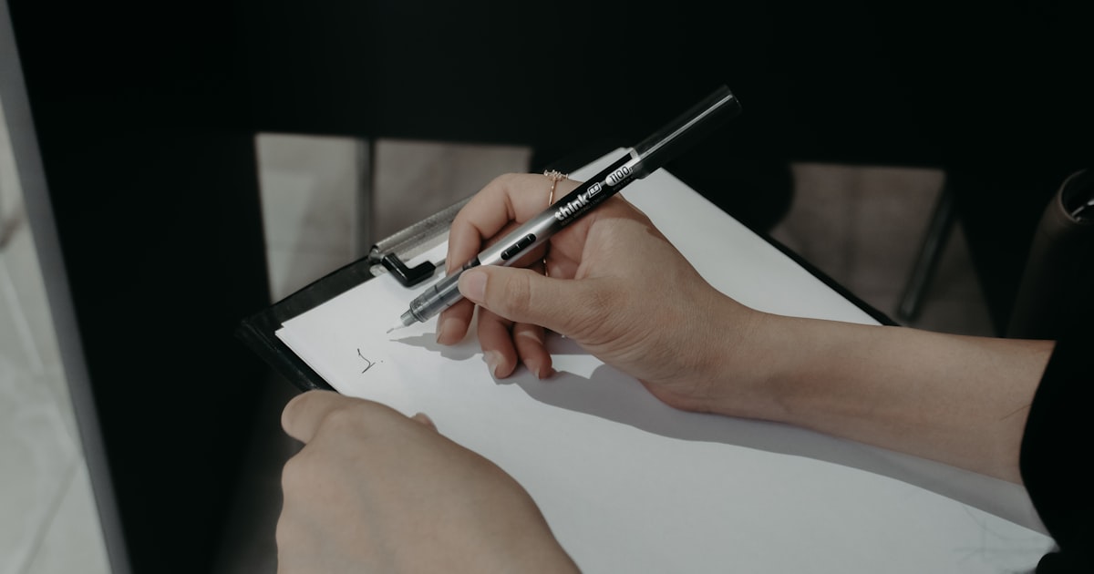 Property inspection checklist on clipboard for rental walkthrough